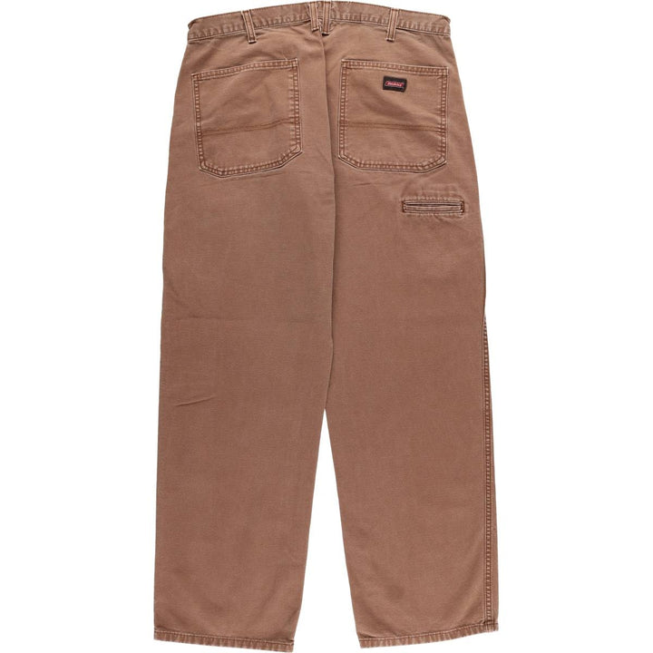 Dickies Duck Work Pants Men's W36 cotton brown type Vintage Second Hand
