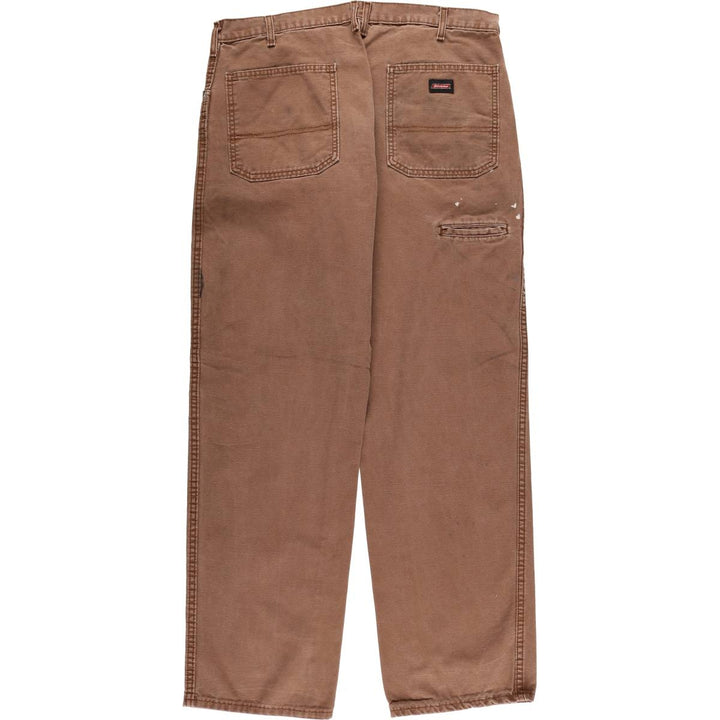 Dickies Relaxed Fit Duck Work Pants, Men's, Size 37 cotton brown type Vintage Second Hand