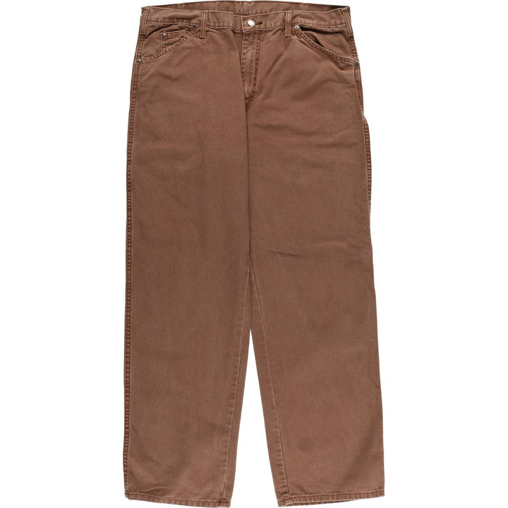 Dickies Duck Work Pants Men's W37 cotton brown type Vintage Second Hand