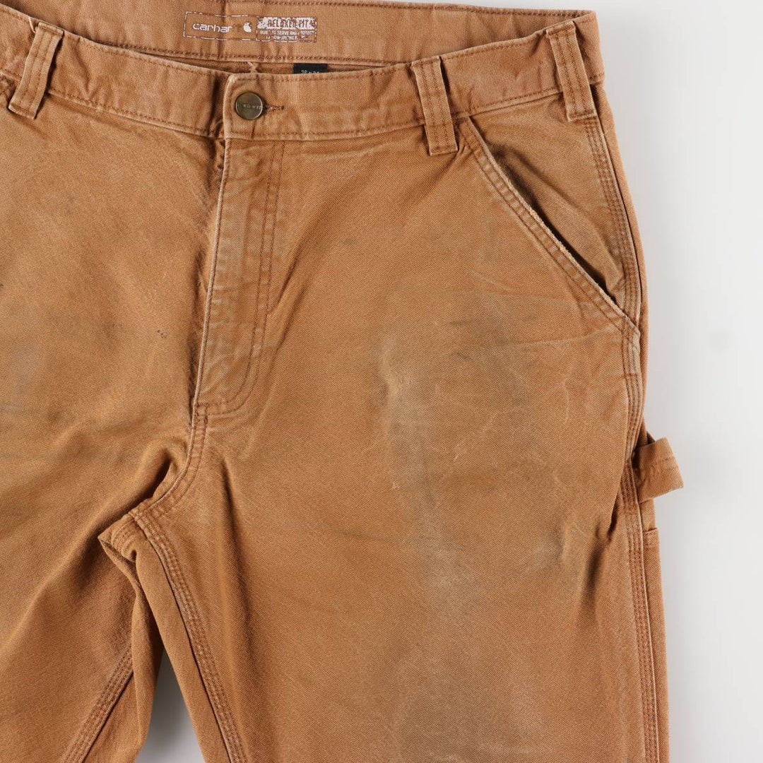 Carhartt Relaxed Fit Rugged Flex Duck Painter Pants, Men's, Size 37 cotton beige type brown Vintage Second Hand