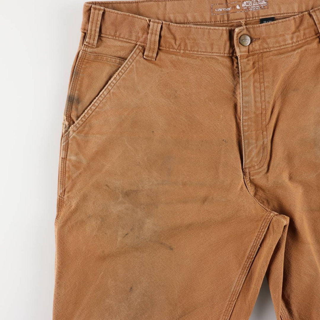 Carhartt Relaxed Fit Rugged Flex Duck Painter Pants, Men's, Size 37 cotton beige type brown Vintage Second Hand