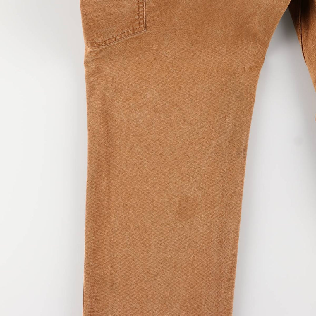Carhartt Relaxed Fit Rugged Flex Duck Painter Pants, Men's, Size 37 cotton beige type brown Vintage Second Hand