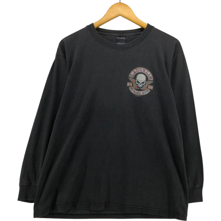 00'S Long Sleeve T-Shirt, Men's Size M unclear Charcoal Vintage Second Hand