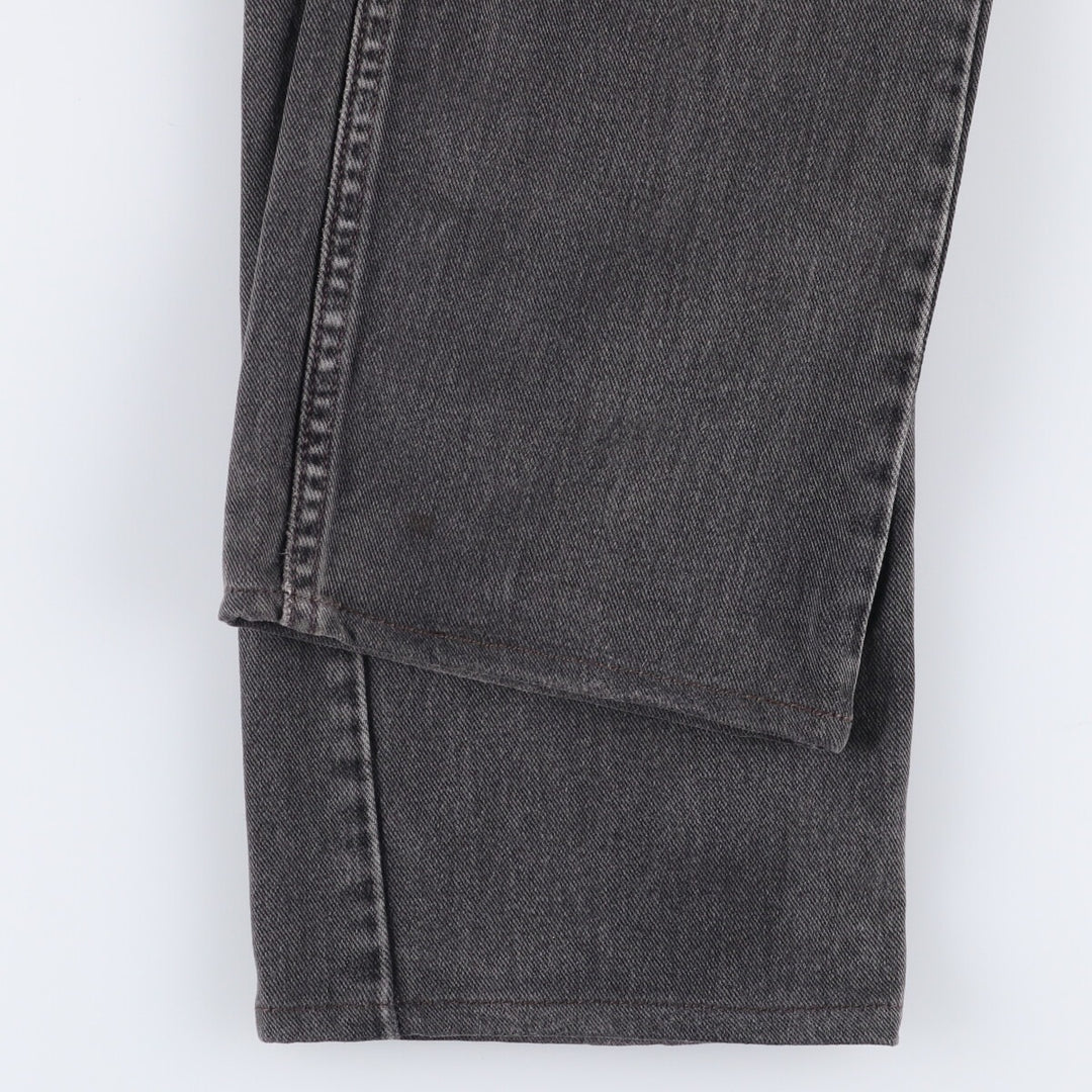 00'S Levi's 505 REGULAR FIT STRAIGHT LEG black denim tapered denim pants for men, size w32 cotton black type Vintage Second Hand