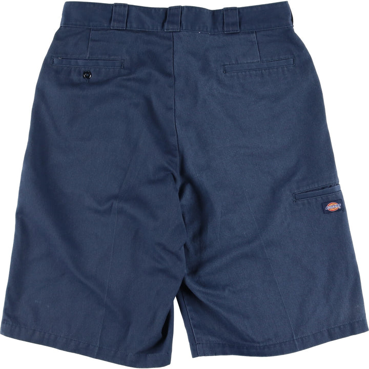 2000'S Dickies Work Shorts, Men's, Size W35 polyester navy blue type Vintage Second Hand