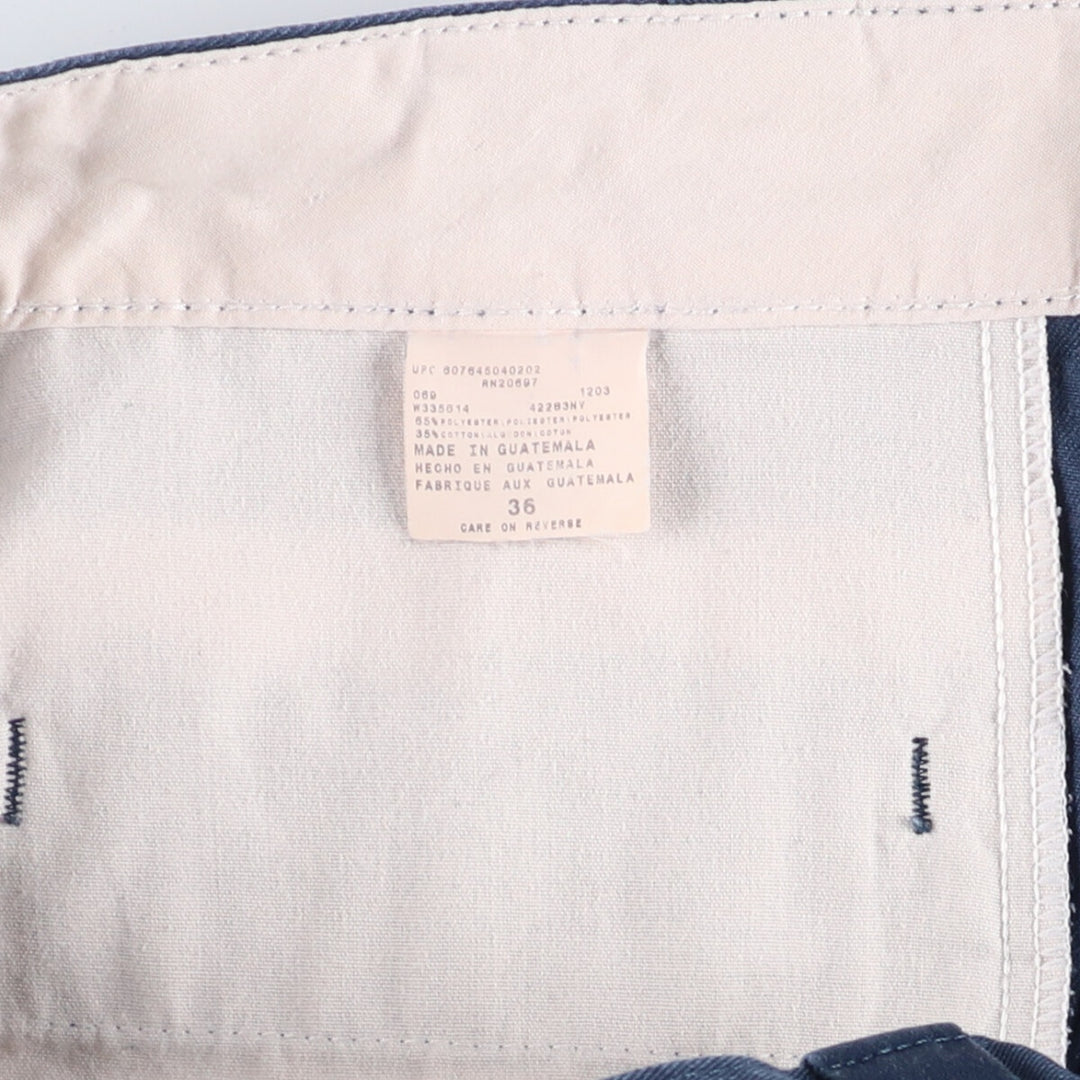 2000'S Dickies Work Shorts, Men's, Size W35 polyester navy blue type Vintage Second Hand