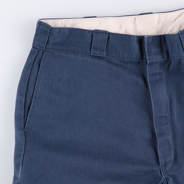 2000'S Dickies Work Shorts, Men's, Size W35 polyester navy blue type Vintage Second Hand