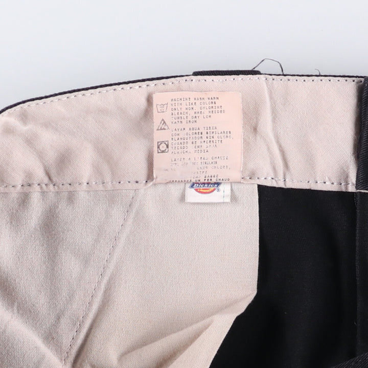 00'S Dickies work shorts, half pants, men's size W34 polyester black type Vintage Second Hand