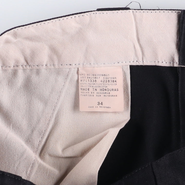 00'S Dickies work shorts, half pants, men's size W34 polyester black type Vintage Second Hand