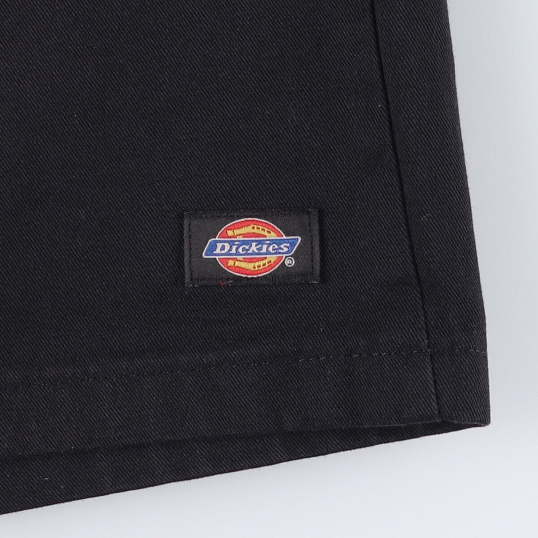00'S Dickies work shorts, half pants, men's size W34 polyester black type Vintage Second Hand