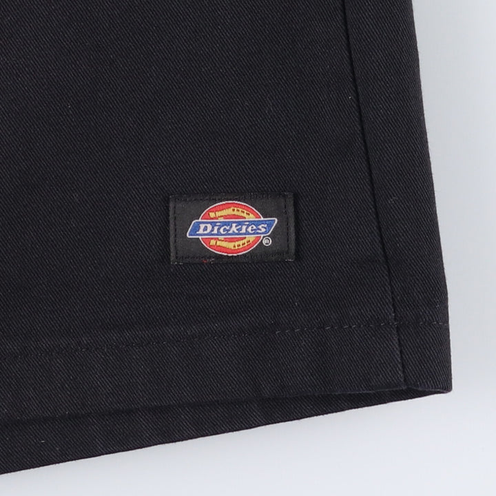 00'S Dickies work shorts, half pants, men's size W34 polyester black type Vintage Second Hand