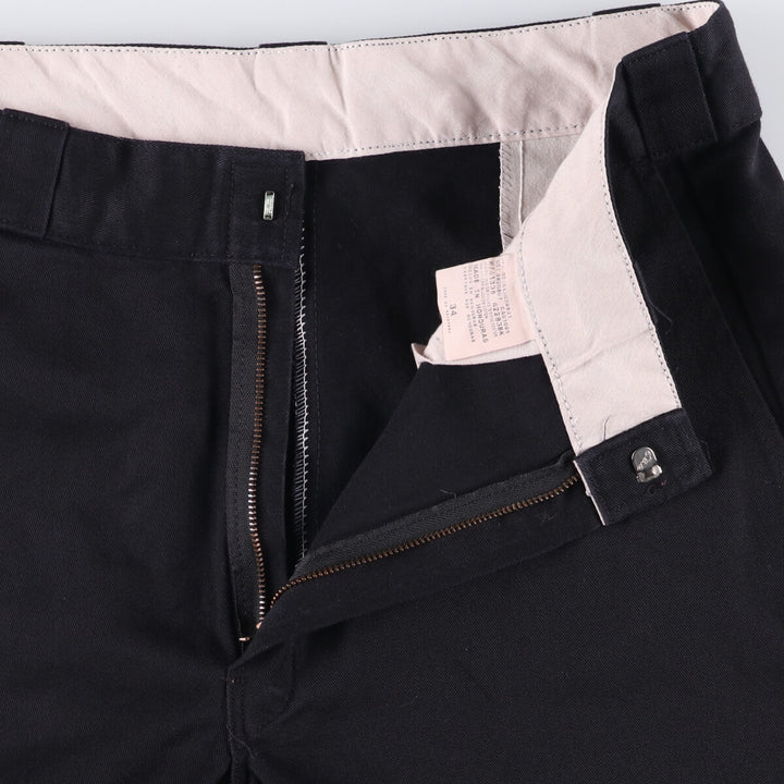 00'S Dickies work shorts, half pants, men's size W34 polyester black type Vintage Second Hand