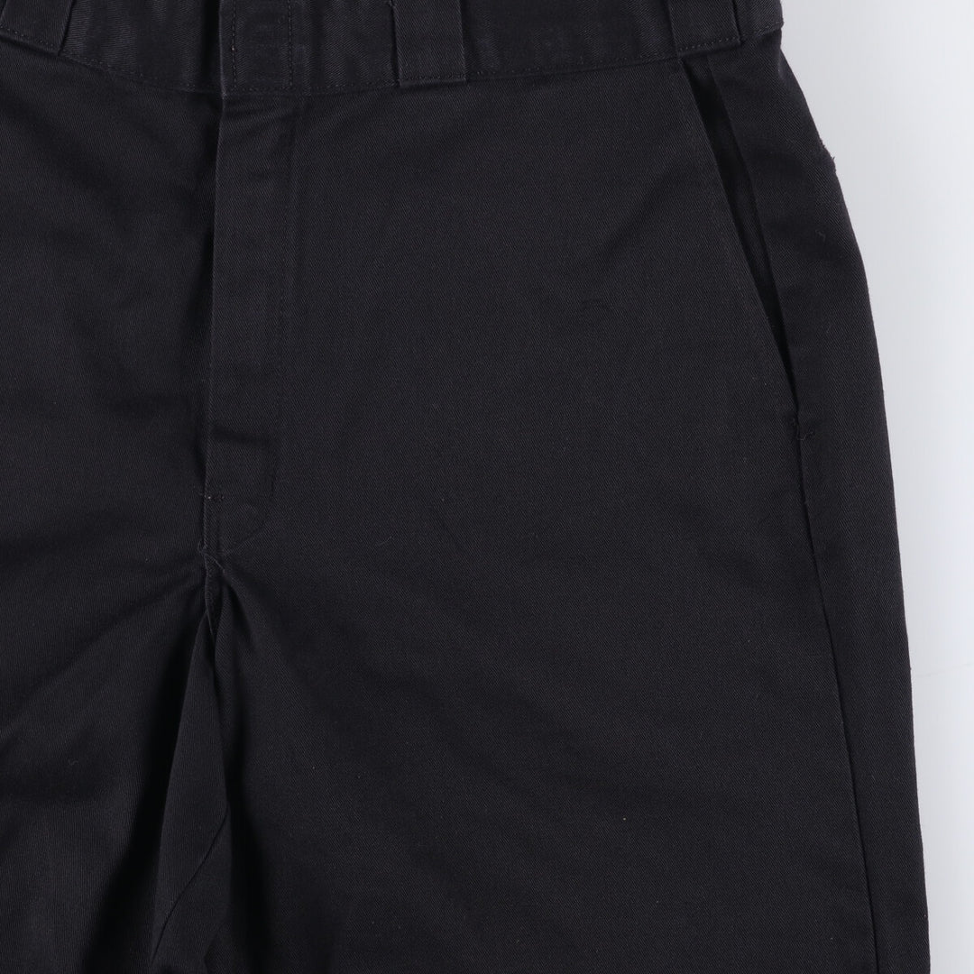 00'S Dickies work shorts, half pants, men's size W34 polyester black type Vintage Second Hand