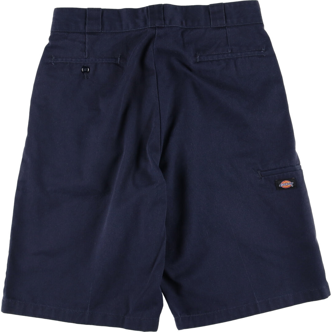 Dickies Work Shorts, Half Pants, Men's, W34 equivalent polyester navy blue type Vintage Second Hand