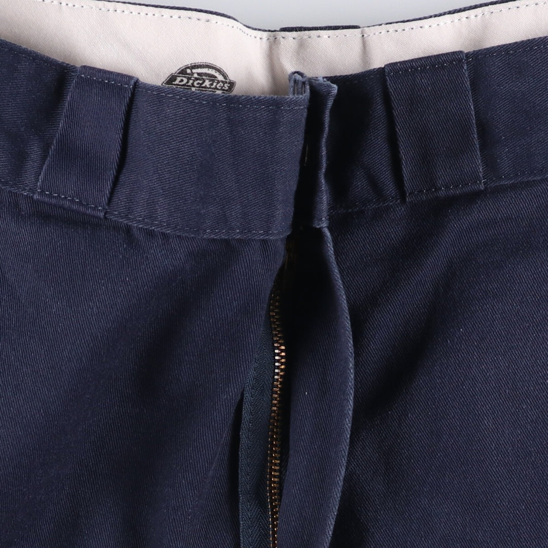 Dickies Work Shorts, Half Pants, Men's, W34 equivalent polyester navy blue type Vintage Second Hand