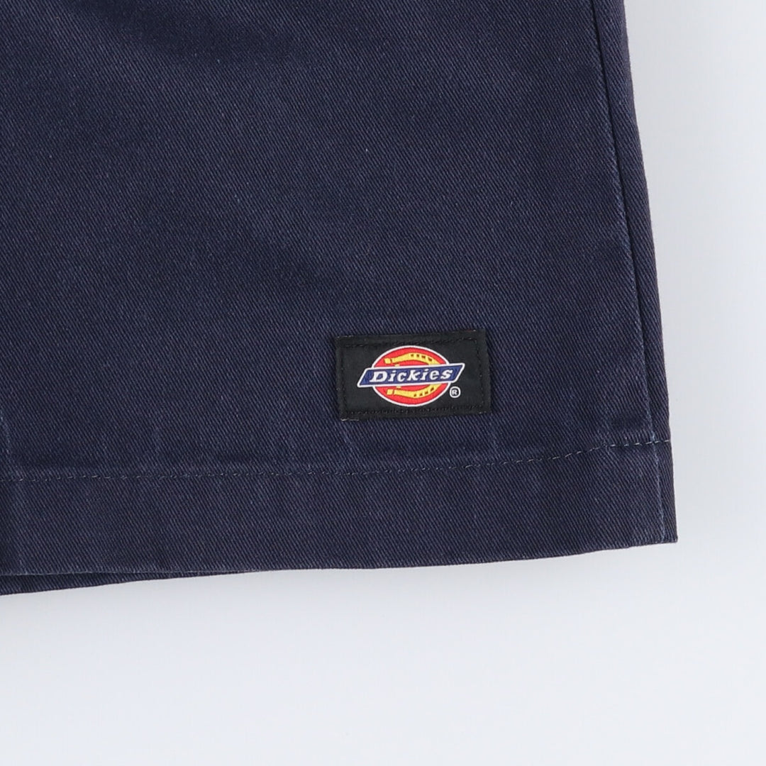 Dickies Work Shorts, Half Pants, Men's, W34 equivalent polyester navy blue type Vintage Second Hand