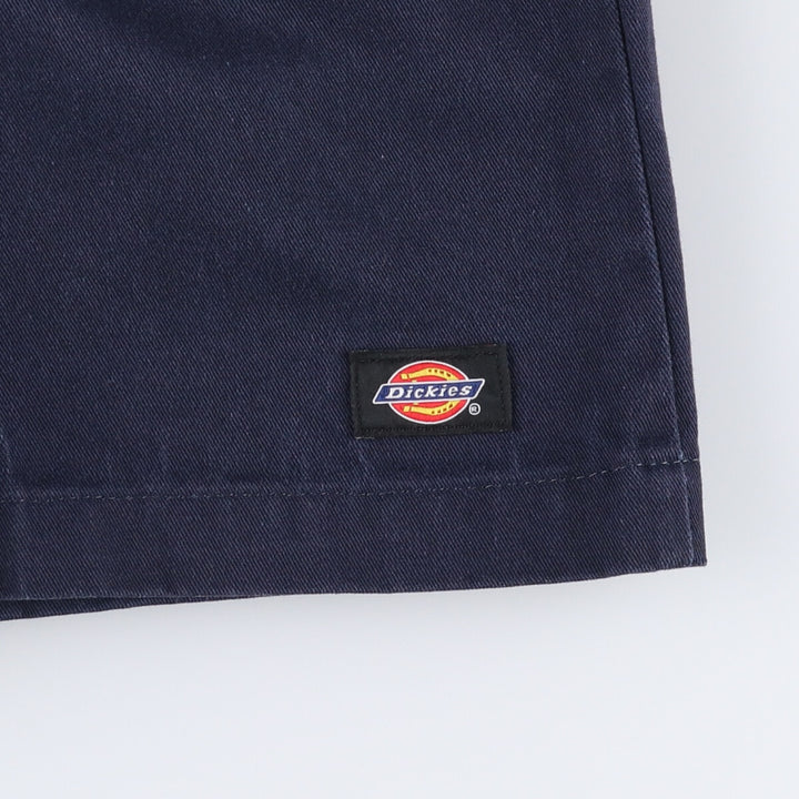 Dickies Work Shorts, Half Pants, Men's, W34 equivalent polyester navy blue type Vintage Second Hand