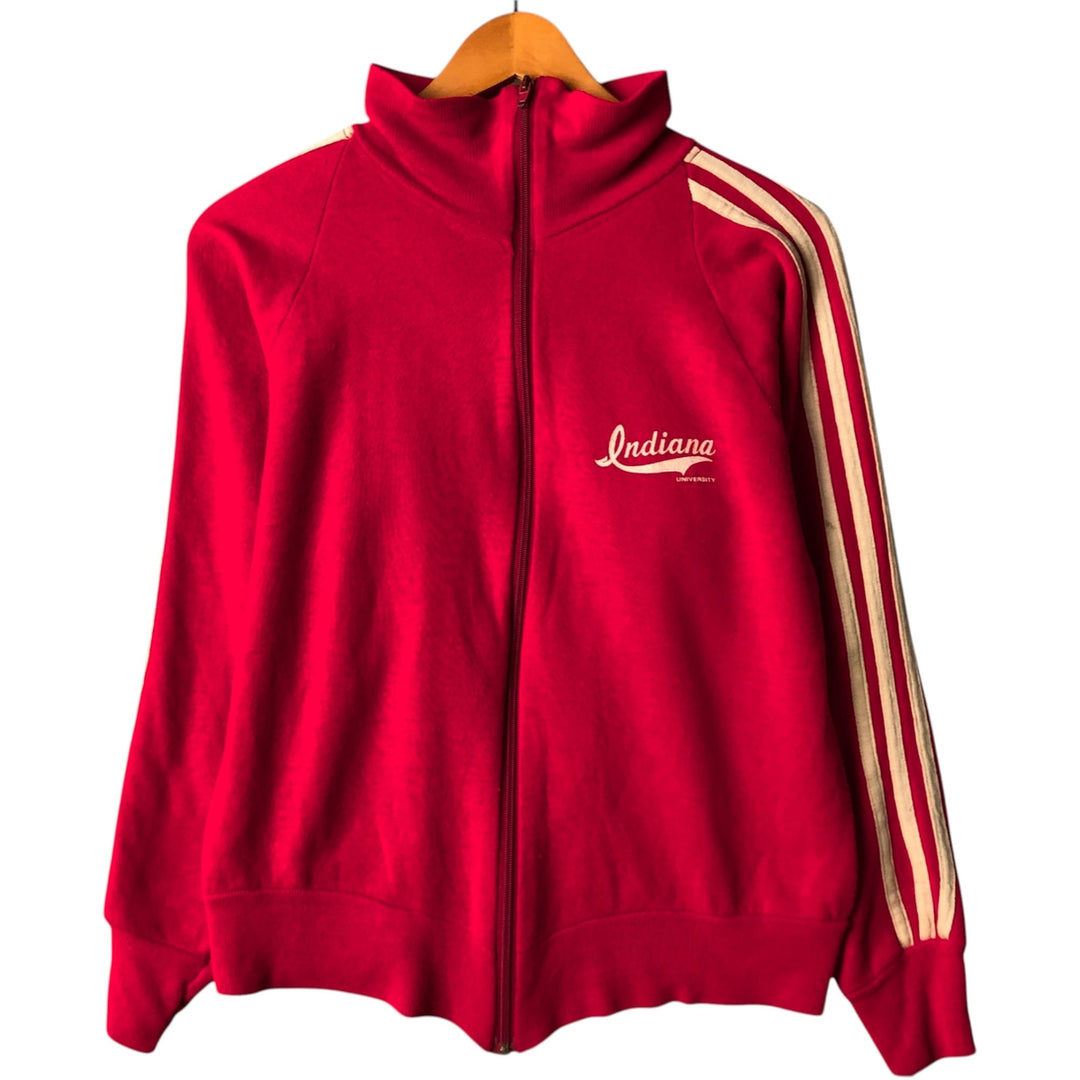 Vintage 1970'S Velva Sheen track jacket, made in the USA, size M, women's. acrylic red type Vintage Second Hand