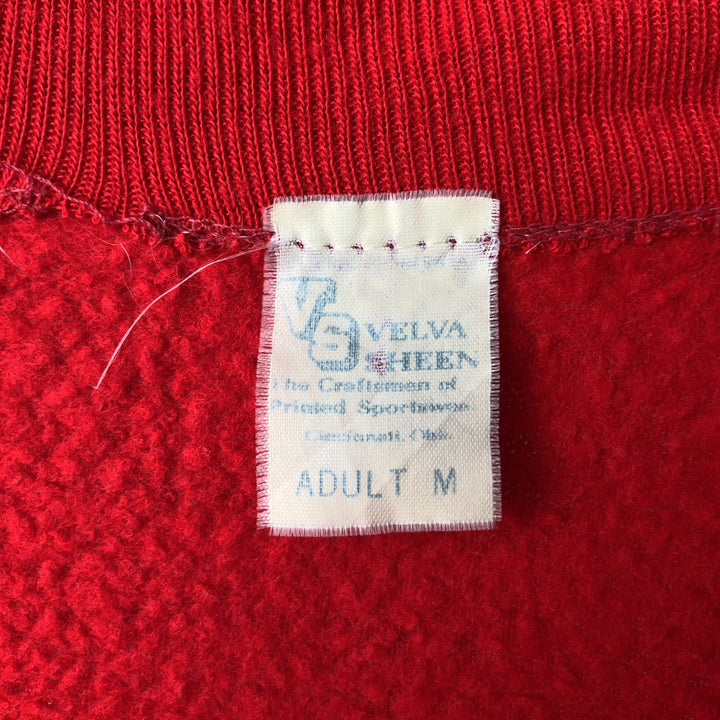 Vintage 1970'S Velva Sheen track jacket, made in the USA, size M, women's. acrylic red type Vintage Second Hand