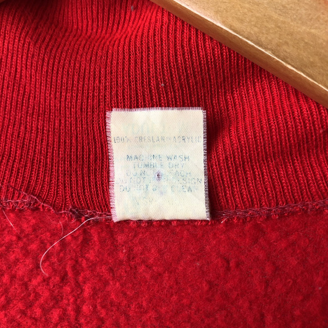 Vintage 1970'S Velva Sheen track jacket, made in the USA, size M, women's. acrylic red type Vintage Second Hand