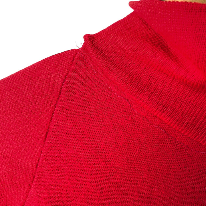 Vintage 1970'S Velva Sheen track jacket, made in the USA, size M, women's. acrylic red type Vintage Second Hand