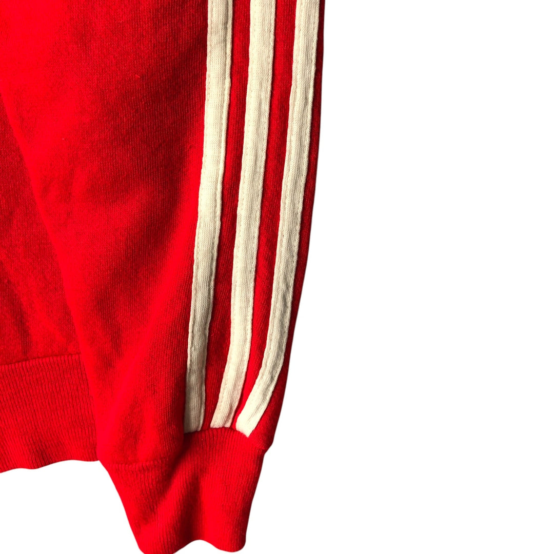 Vintage 1970'S Velva Sheen track jacket, made in the USA, size M, women's. acrylic red type Vintage Second Hand