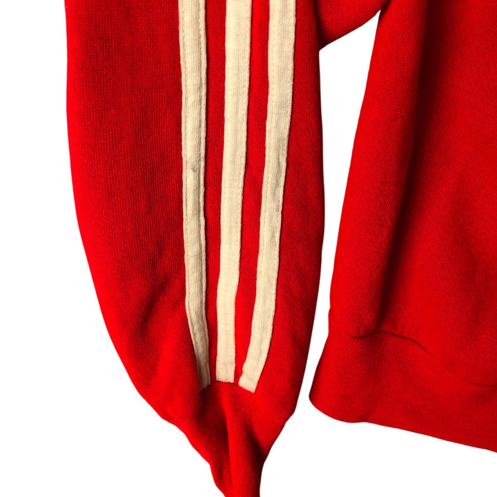 Vintage 1970'S Velva Sheen track jacket, made in the USA, size M, women's. acrylic red type Vintage Second Hand