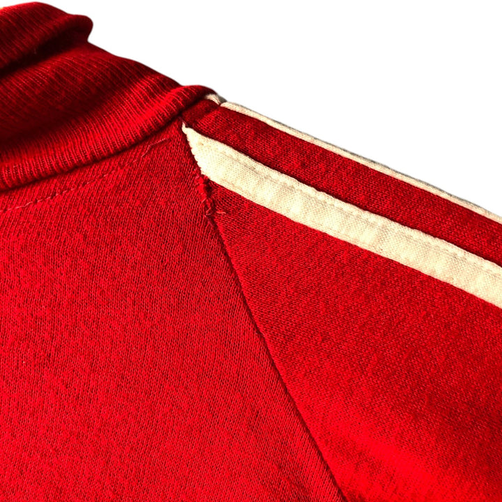 Vintage 1970'S Velva Sheen track jacket, made in the USA, size M, women's. acrylic red type Vintage Second Hand