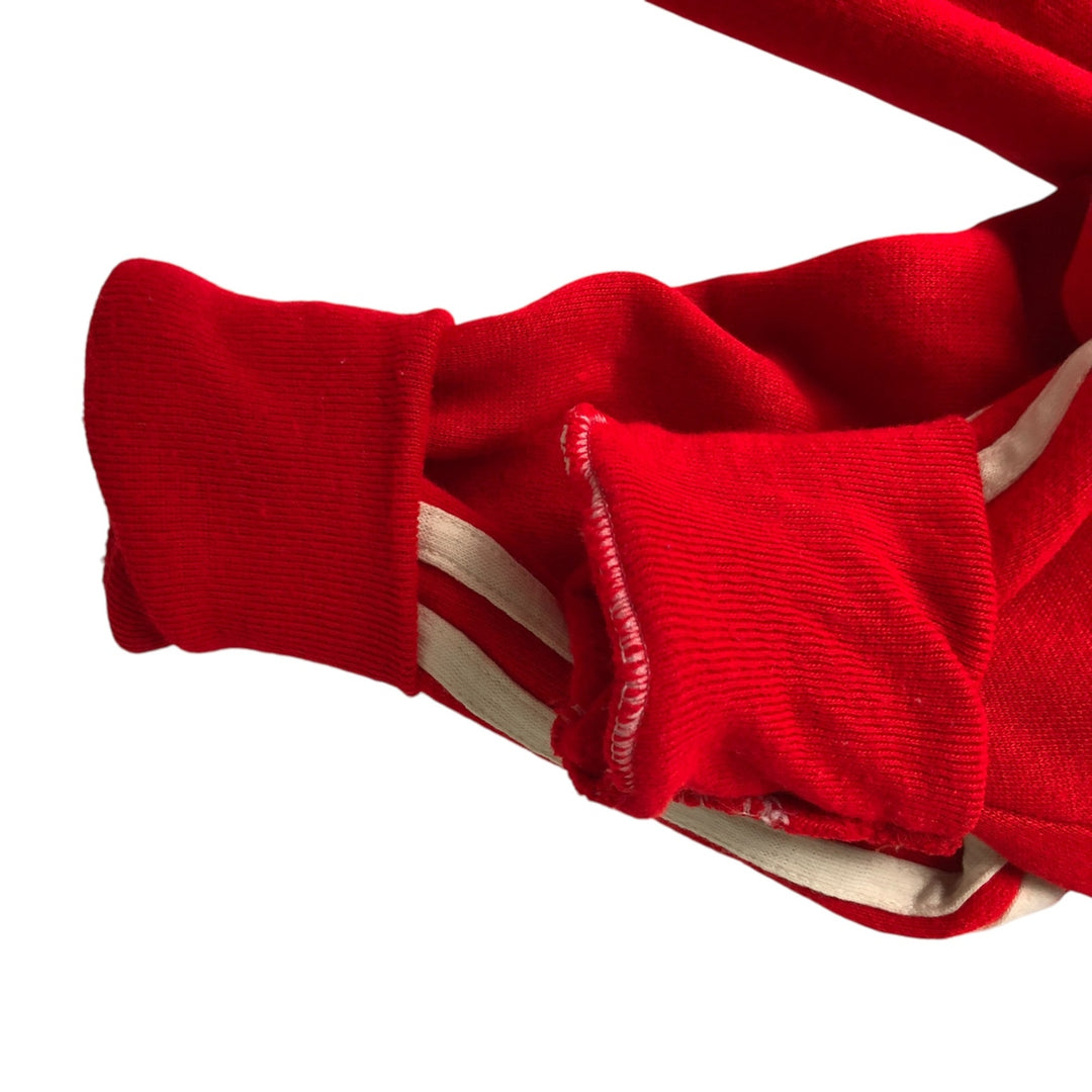 Vintage 1970'S Velva Sheen track jacket, made in the USA, size M, women's. acrylic red type Vintage Second Hand