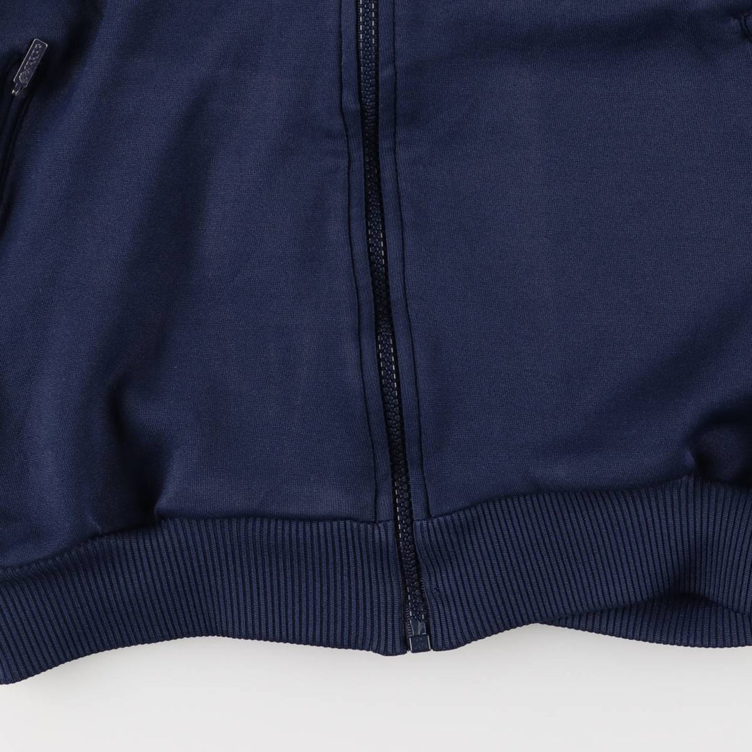 80'S Adidas Jersey Hoodie Track Jacket Women's Size L polyester navy blue type Vintage Second Hand