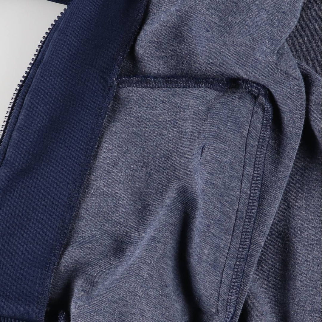 80'S Adidas Jersey Hoodie Track Jacket Women's Size L polyester navy blue type Vintage Second Hand