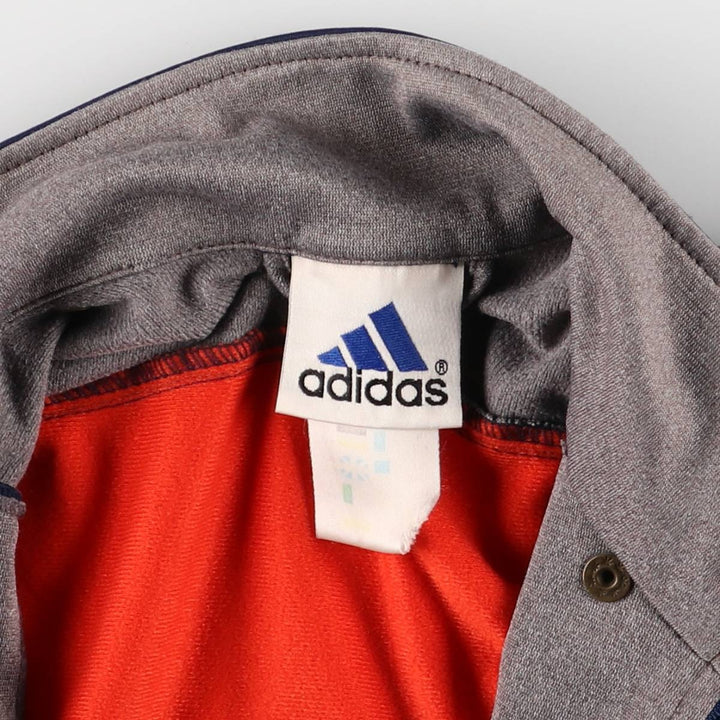 Vintage 90'S adidas track jacket with back logo, size M, women's polyester navy blue type Vintage Second Hand