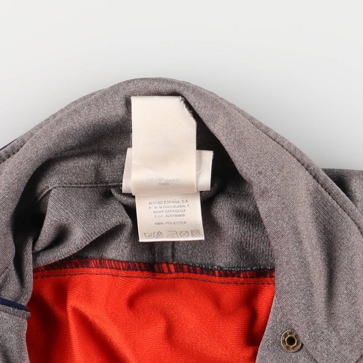 Vintage 90'S adidas track jacket with back logo, size M, women's polyester navy blue type Vintage Second Hand