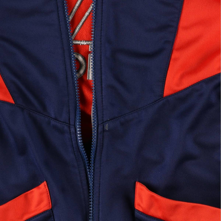 Vintage 90'S adidas track jacket with back logo, size M, women's polyester navy blue type Vintage Second Hand