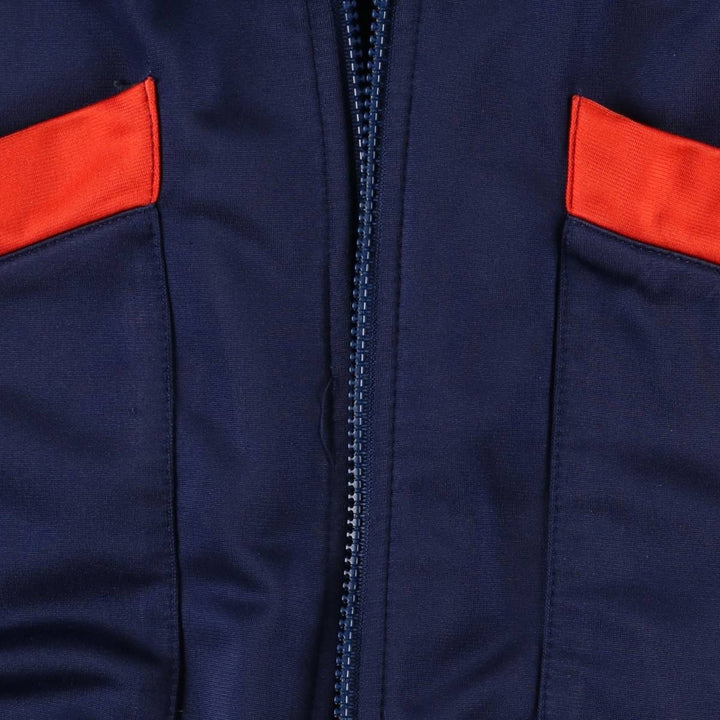 Vintage 90'S adidas track jacket with back logo, size M, women's polyester navy blue type Vintage Second Hand