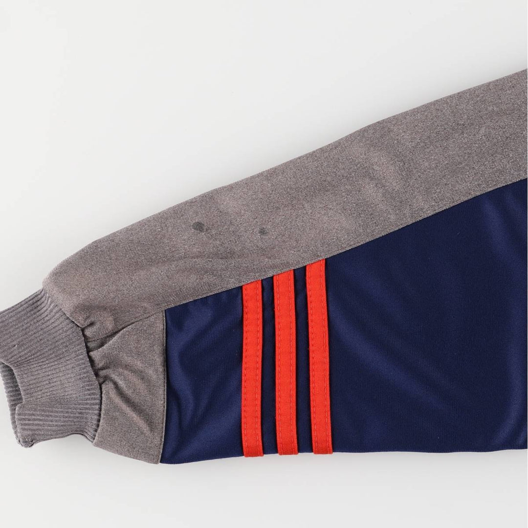 Vintage 90'S adidas track jacket with back logo, size M, women's polyester navy blue type Vintage Second Hand