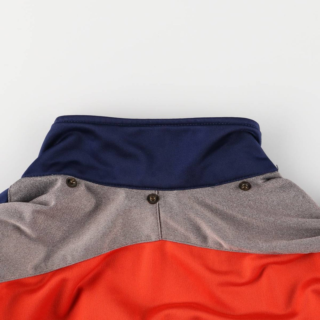 Vintage 90'S adidas track jacket with back logo, size M, women's polyester navy blue type Vintage Second Hand