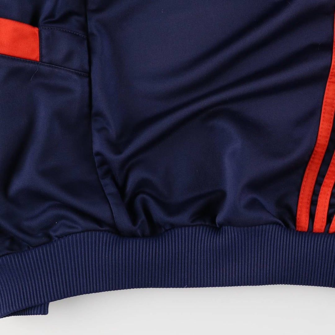Vintage 90'S adidas track jacket with back logo, size M, women's polyester navy blue type Vintage Second Hand