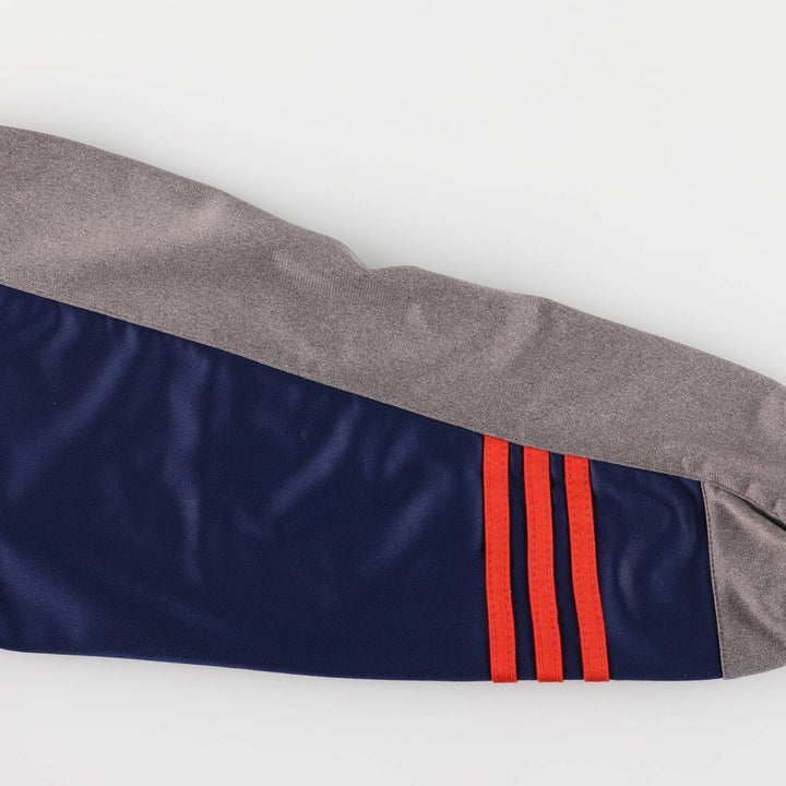 Vintage 90'S adidas track jacket with back logo, size M, women's polyester navy blue type Vintage Second Hand