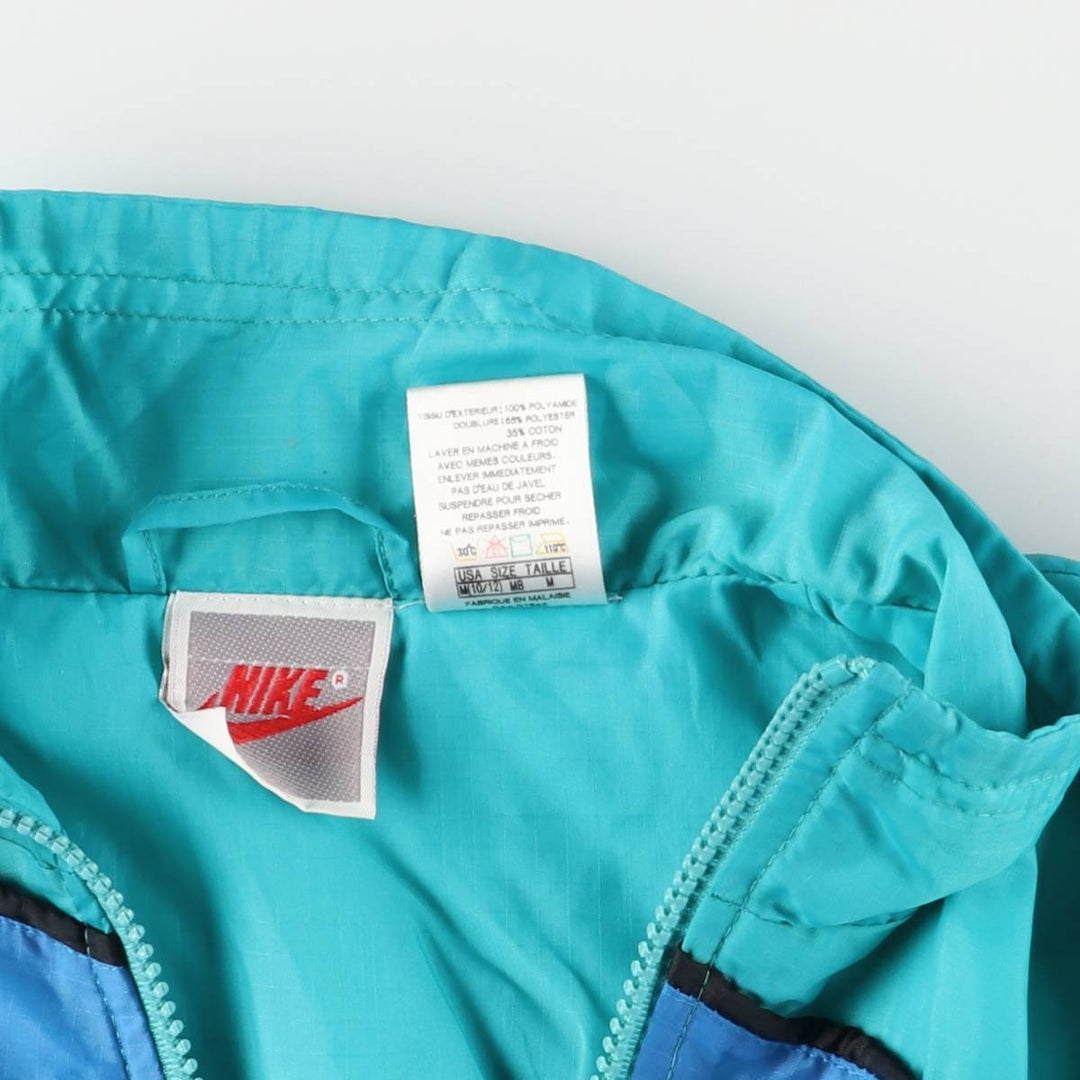 90'S Vintage Nike NIKE Silver Tag Nylon Jacket with Back Logo, Women's Size Medium Nylon Emerald green Vintage Second Hand