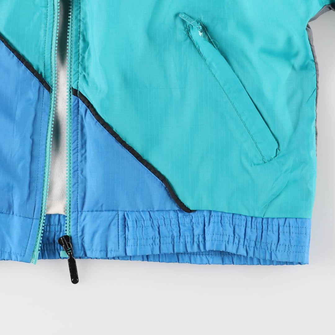 90'S Vintage Nike NIKE Silver Tag Nylon Jacket with Back Logo, Women's Size Medium Nylon Emerald green Vintage Second Hand