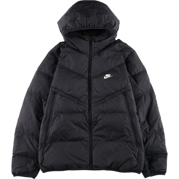 Nike Storm-Fit Down Parka, Men's Size L polyester black type Vintage Second Hand