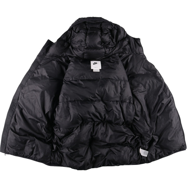 Nike Storm-Fit Down Parka, Men's Size L polyester black type Vintage Second Hand