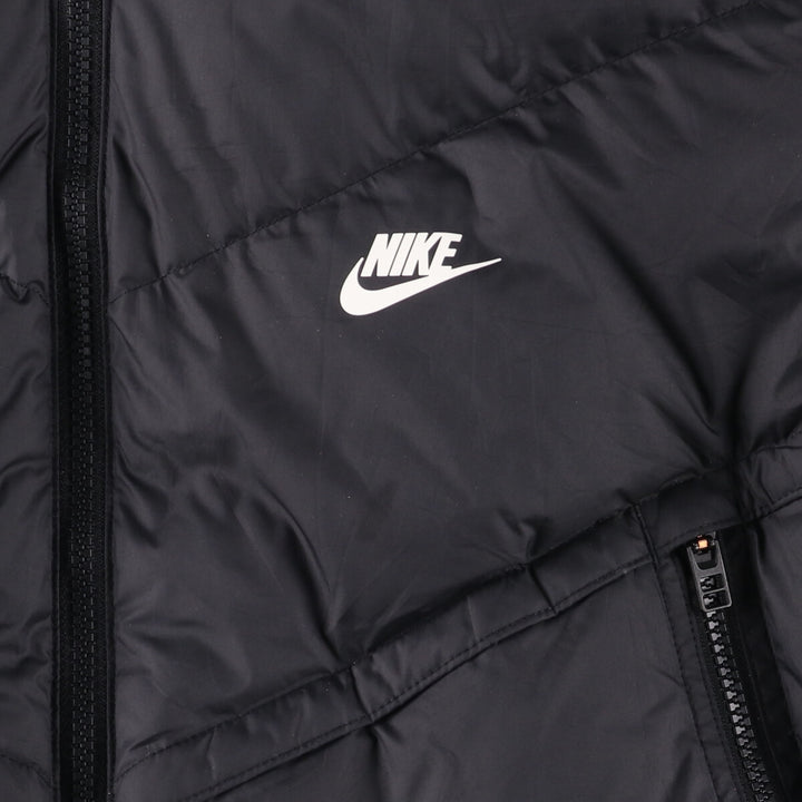 Nike Storm-Fit Down Parka, Men's Size L polyester black type Vintage Second Hand
