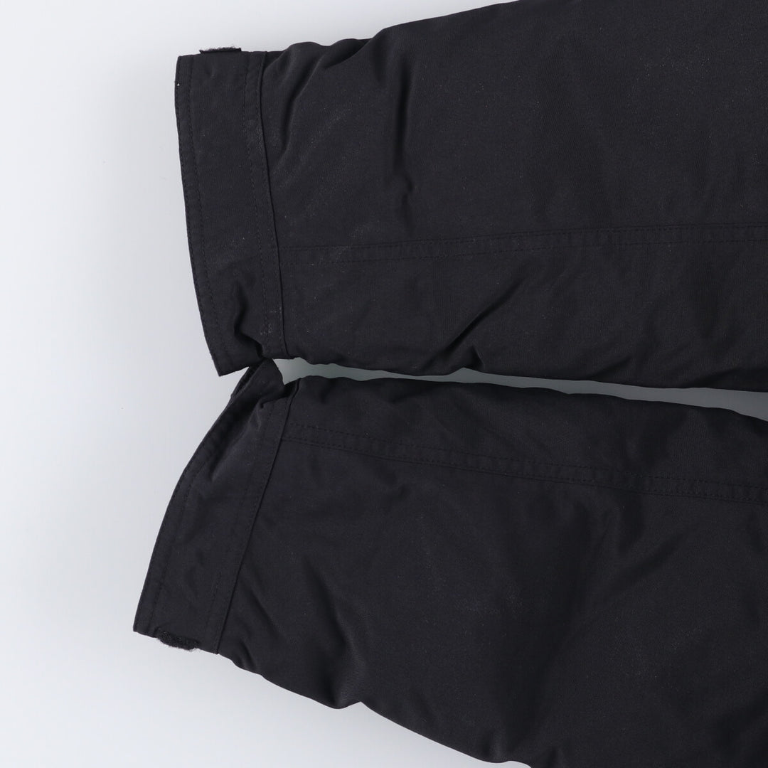 00'S Eddie Bauer goose down jacket, men's size L Nylon black type Vintage Second Hand