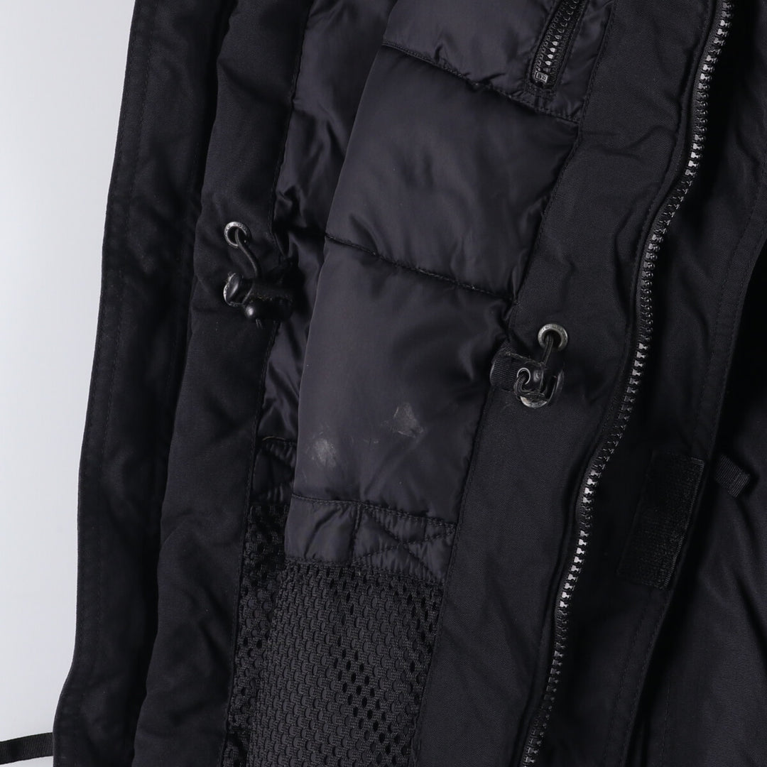 00'S Eddie Bauer goose down jacket, men's size L Nylon black type Vintage Second Hand
