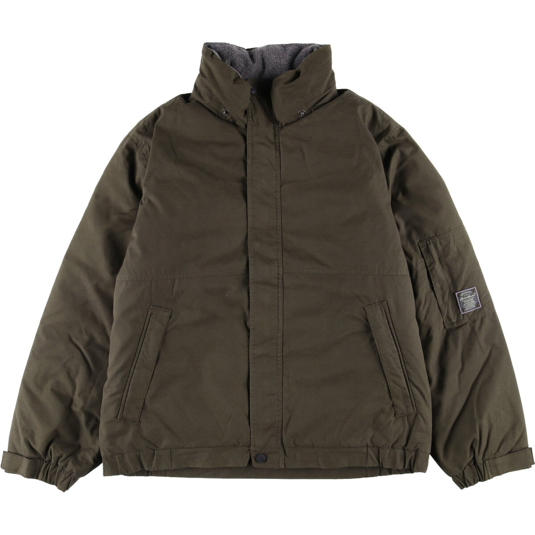 Eddie Bauer WEATHEREDGE Goose Down Jacket, Men's Size L polyester Khaki type Vintage Second Hand