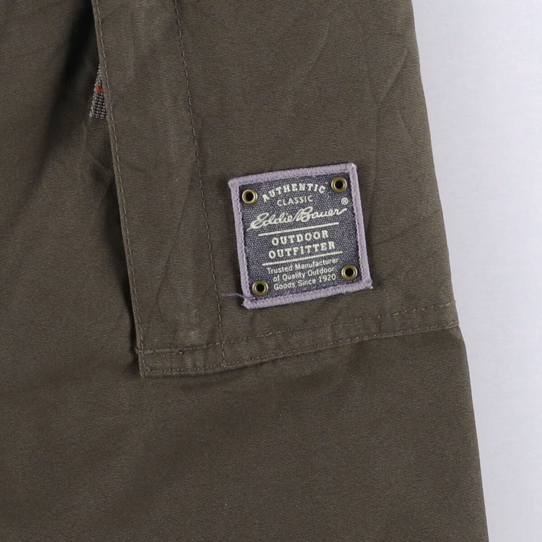 Eddie Bauer WEATHEREDGE Goose Down Jacket, Men's Size L polyester Khaki type Vintage Second Hand