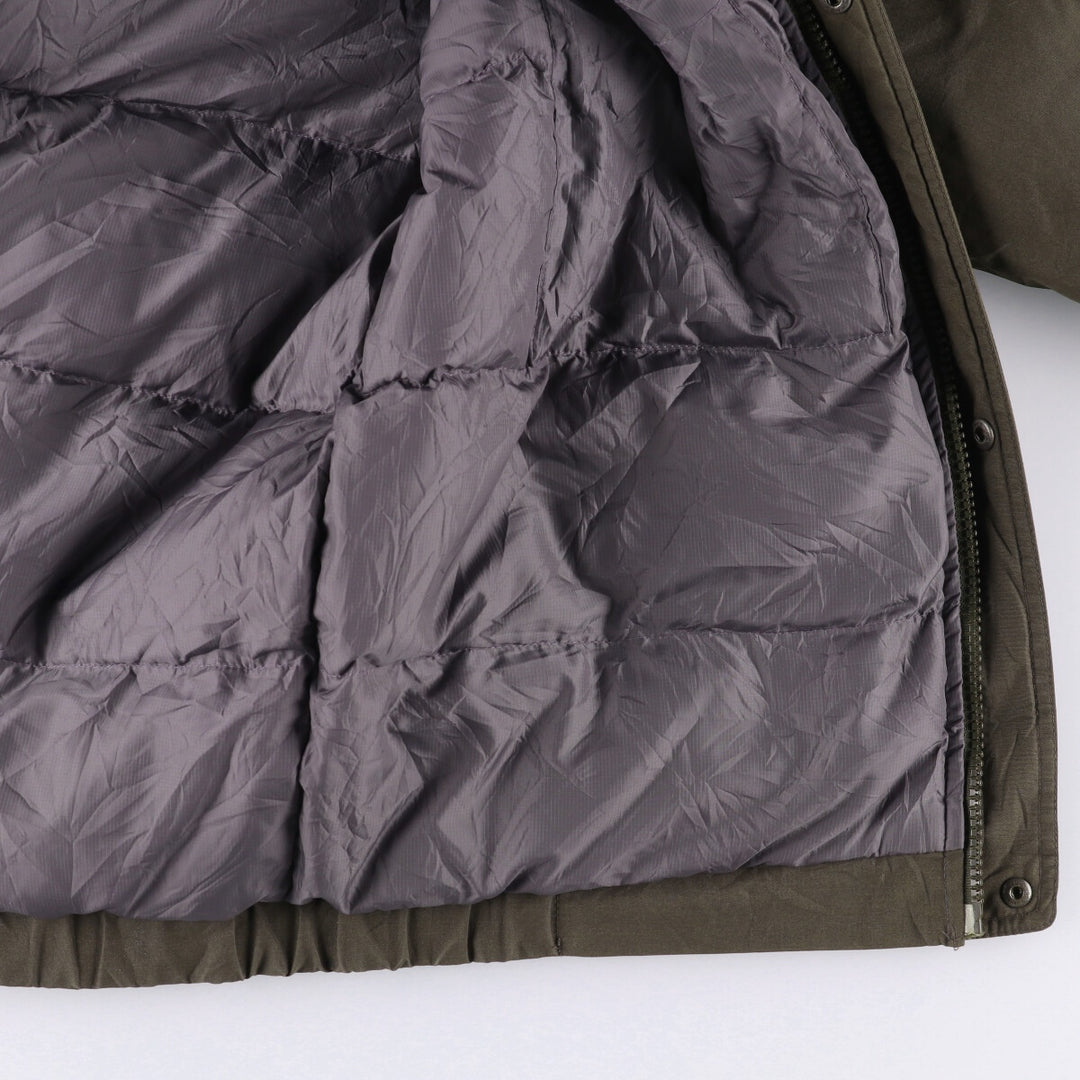 Eddie Bauer WEATHEREDGE Goose Down Jacket, Men's Size L polyester Khaki type Vintage Second Hand