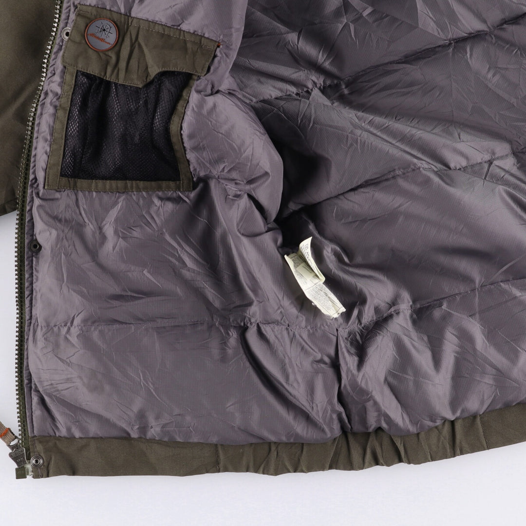Eddie Bauer WEATHEREDGE Goose Down Jacket, Men's Size L polyester Khaki type Vintage Second Hand